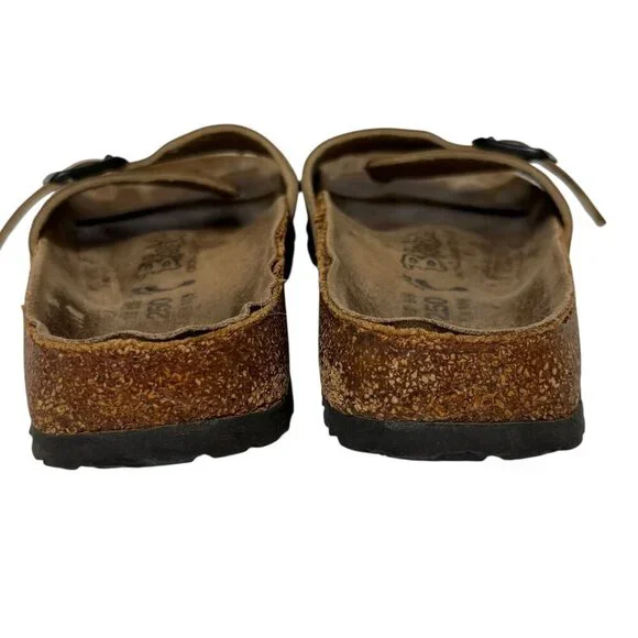 Birkenstock Birki's Catalina Snakeskin Gold Slide Sandals Women’s Size 8 *FLAWS* - Picture 4 of 16